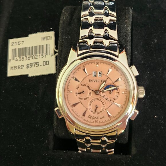 NWT - INVICTA Objet d'Art Moon Phase Automatic Watch, Model 2157 - Picture 5 of 14